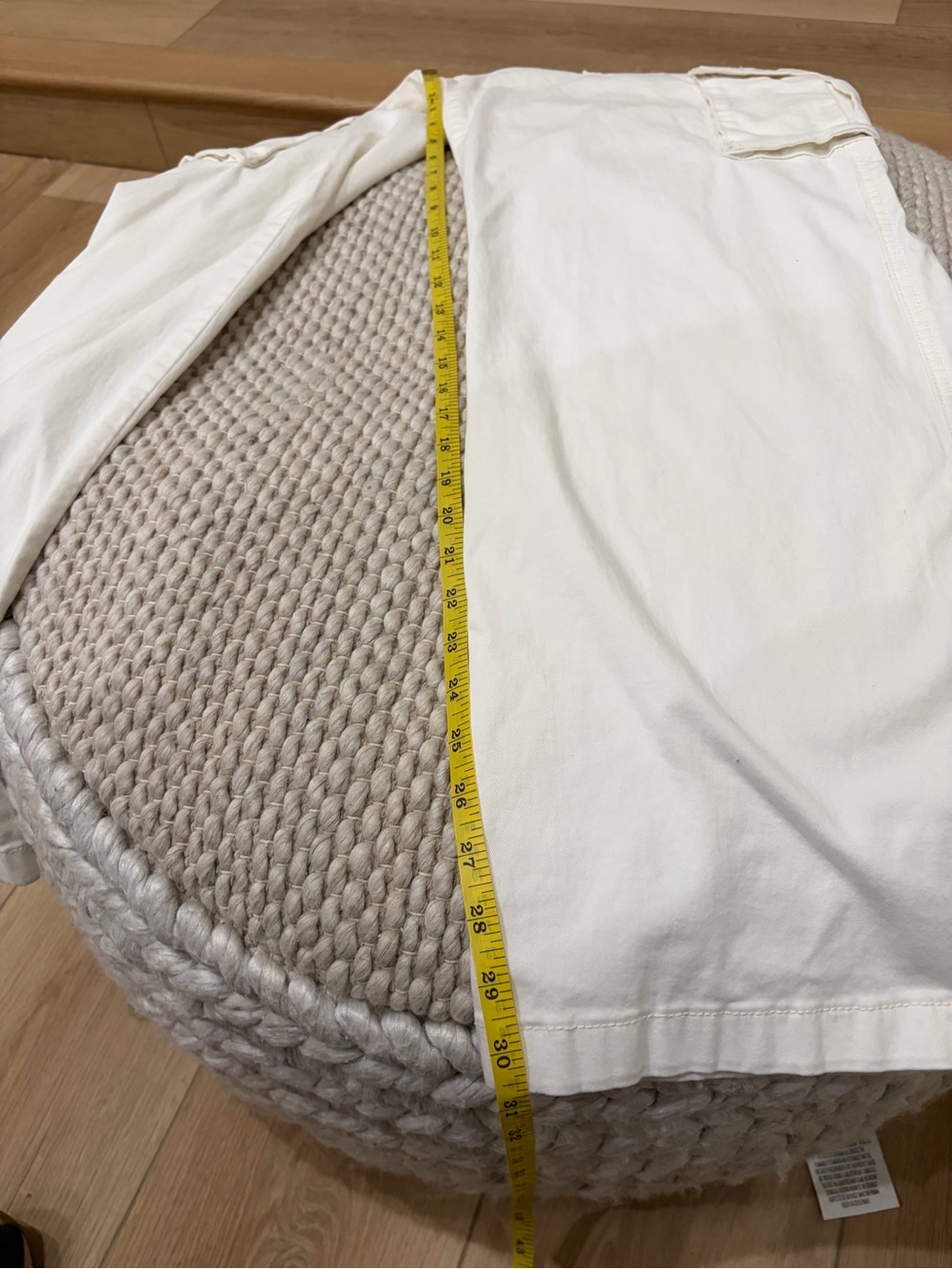 Sanctuary White Reissue Cargo Pants Size Large - Picture 8 of 14